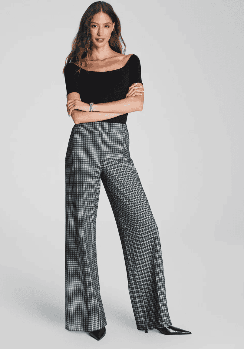woman wearing spanx ponte pant