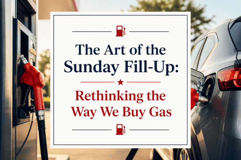 The Art of the Sunday Fill-Up: Rethinking the Way We Buy Gas