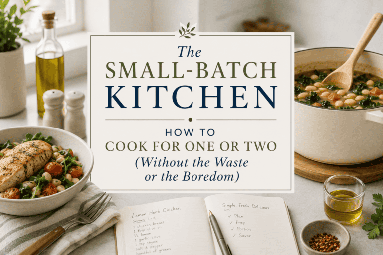 The Small-Batch Kitchen: How to Cook for One or Two (Without the Waste or the Boredom)