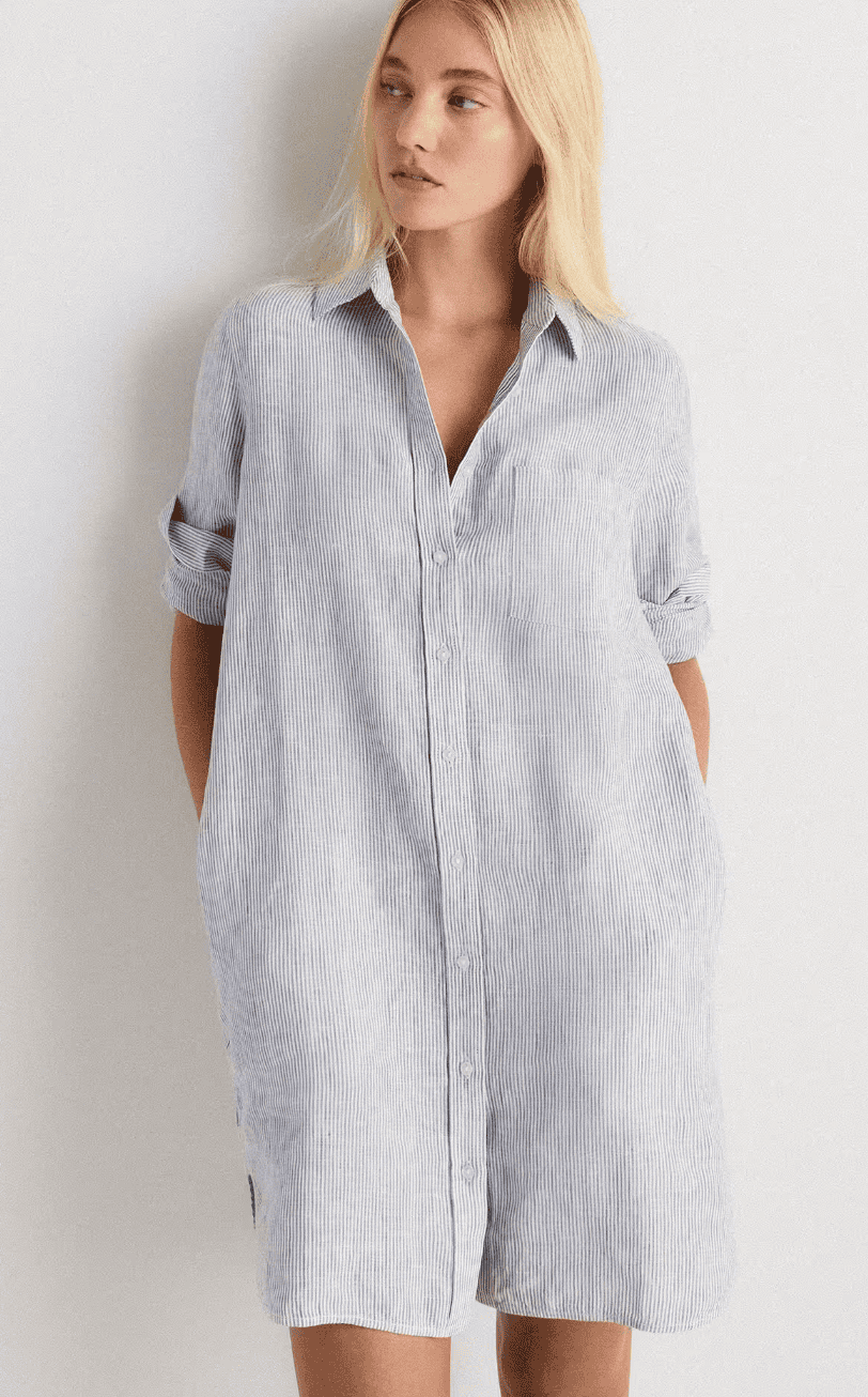 quince shirt dress 