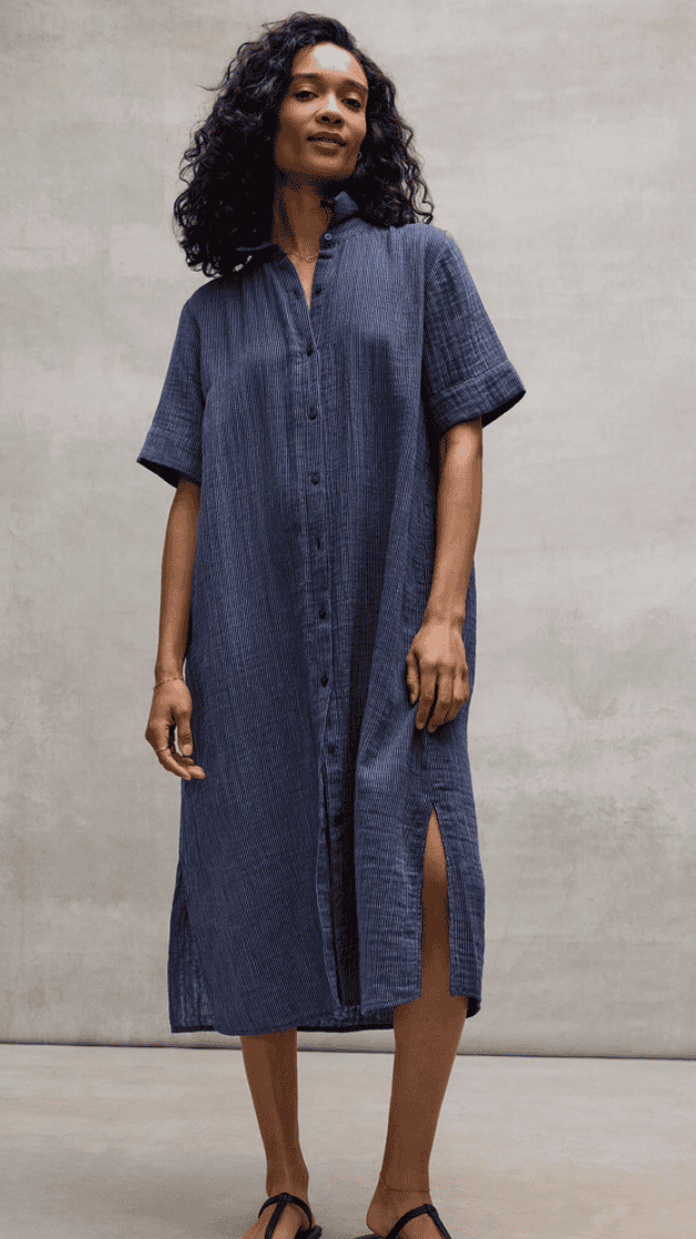 eileen fisher shirt dress