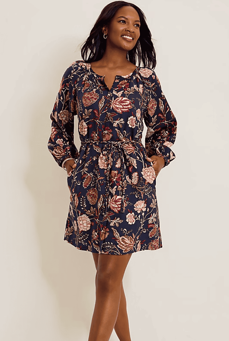 tommy bahama floral shirt dress