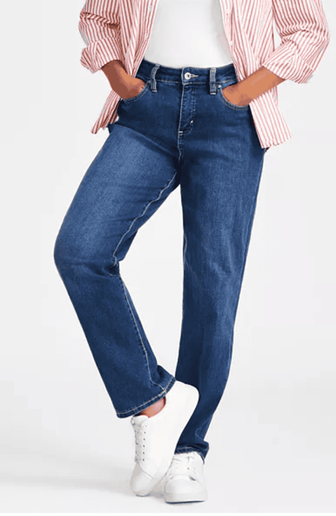 style and co straight leg jeans