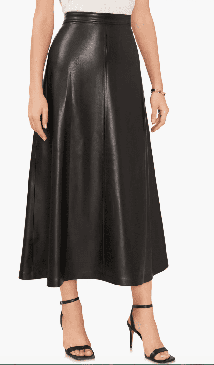 Vince Camuto Faux Leather Skirt