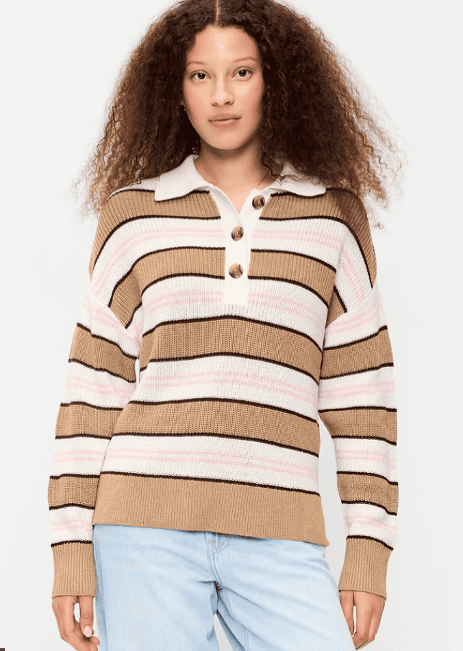 Old Navy Seaside Cotton Rugby Polo