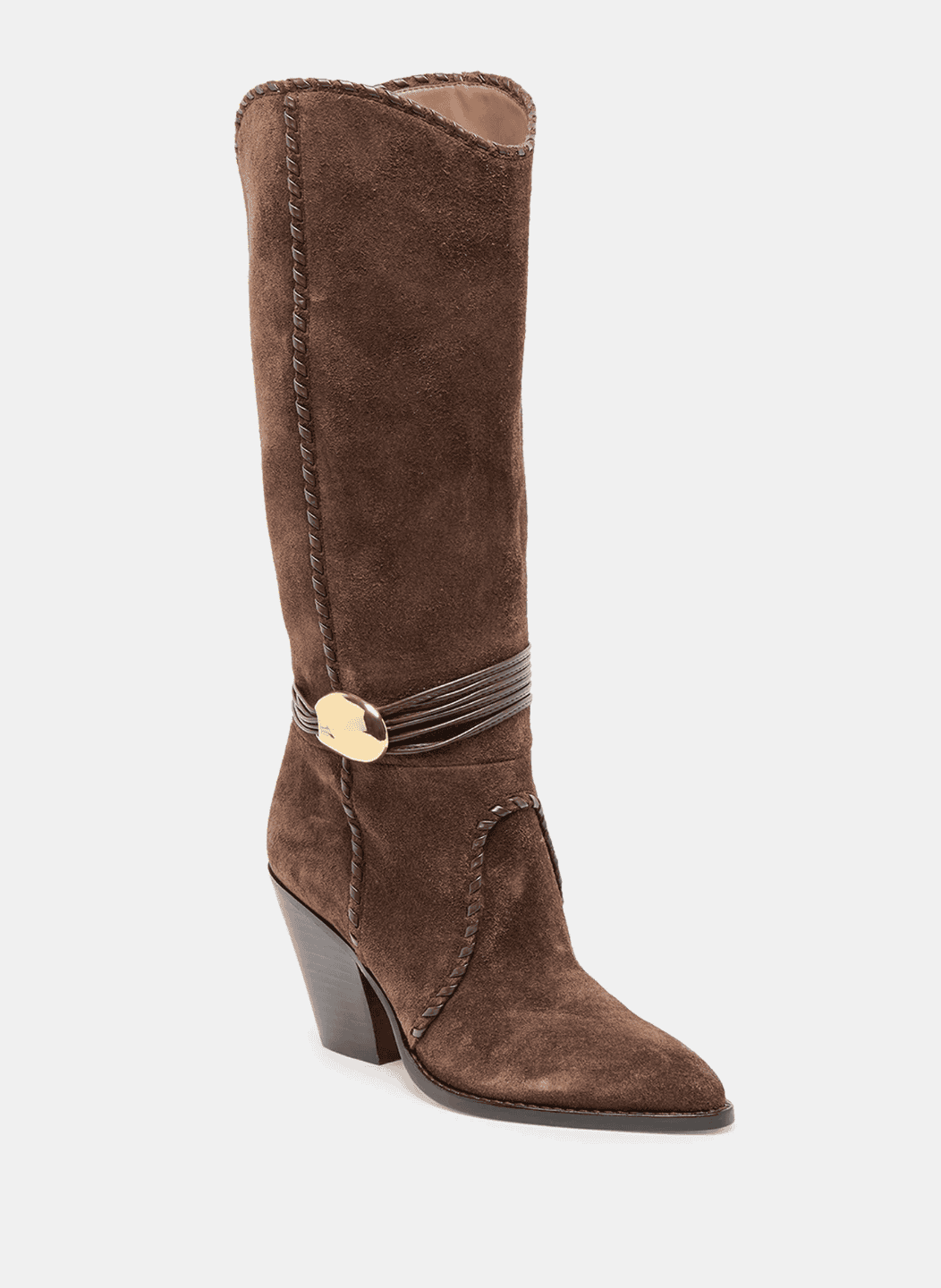 Dolce Vita Jody Wide Calf Boots Dark Brown Suede