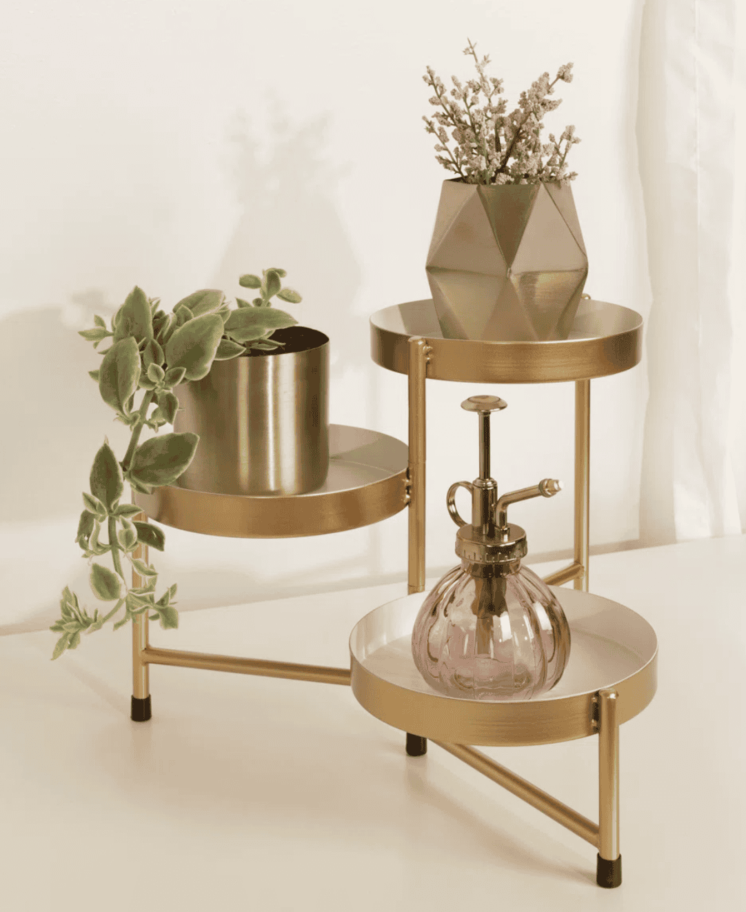 metal shelf for plants