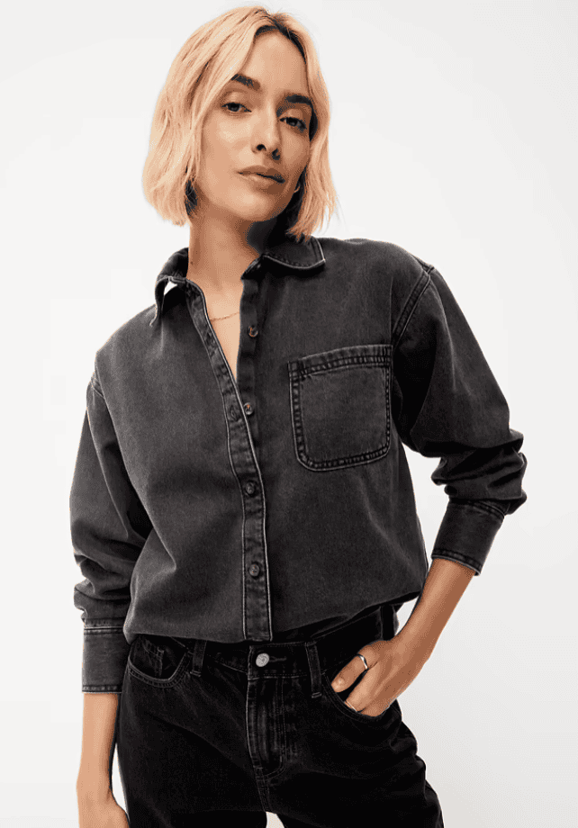 Oversized Jean Shirt