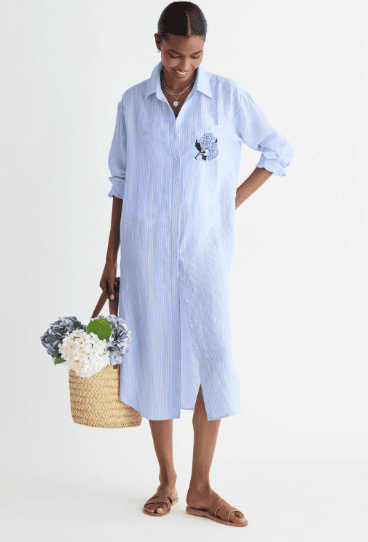 Birdie Linen Cover-Up
