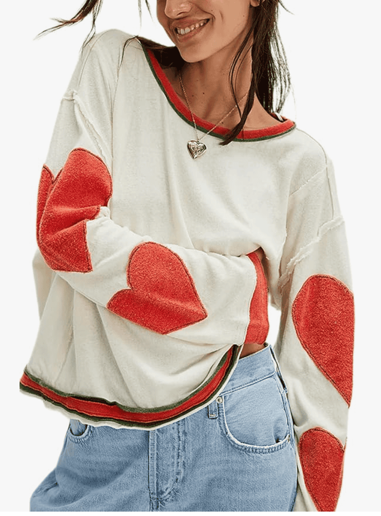 Yojeasrio Oversized Lobster Graphic Sweatshirt