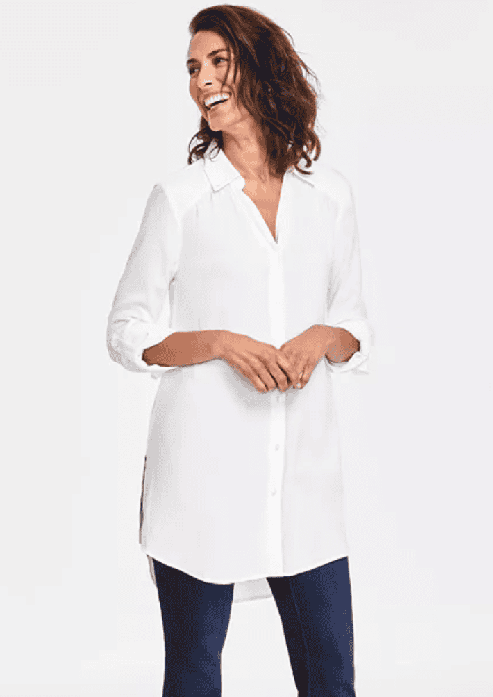 Macy's Women's Roll-Tab Button-Down Tunic