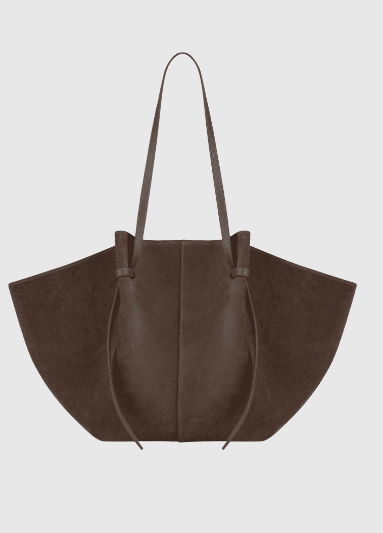 Yuzefi Large Mochi Nutmeg Suede Bag