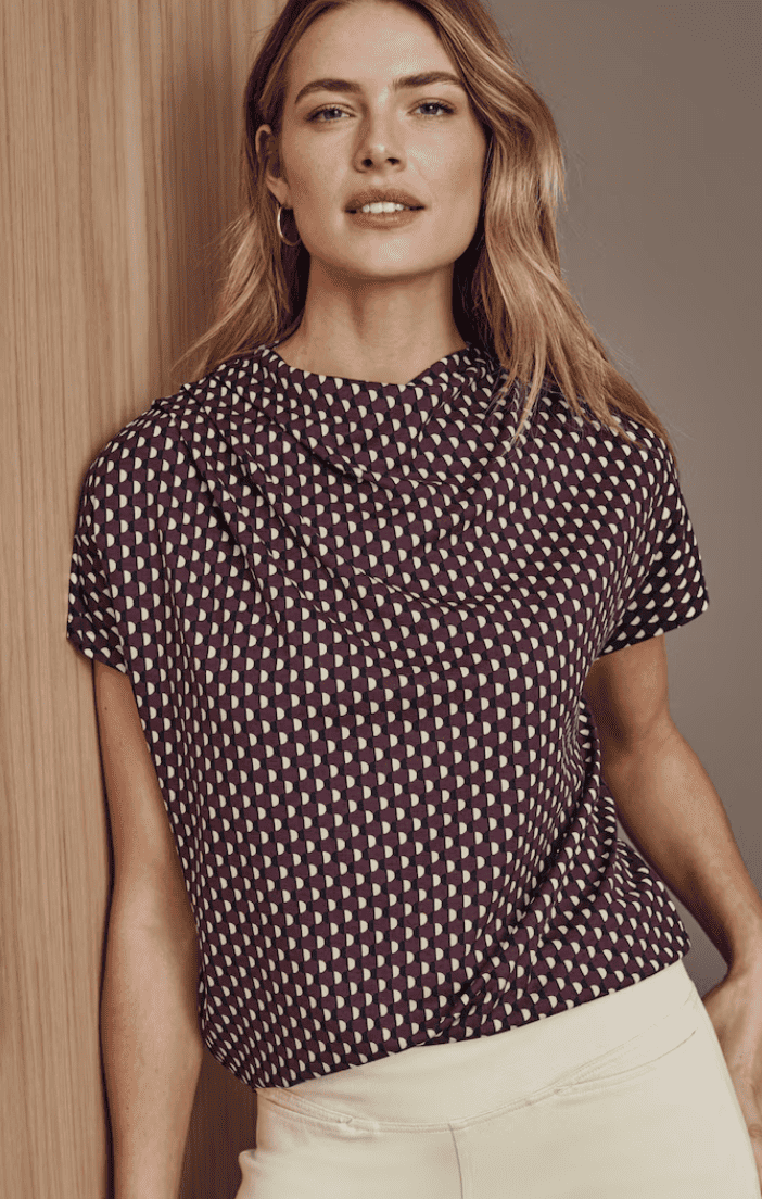 Ponte Draped Top
