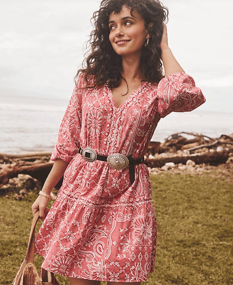 Tommy Bahama x Stetson Bandana Bay 3/4-Sleeve Dress