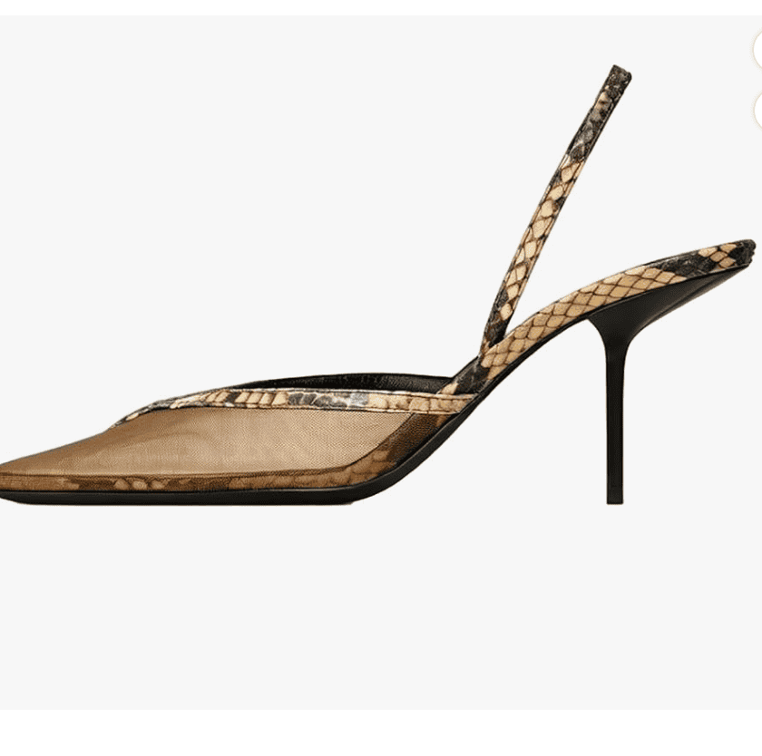 keleimusi Mesh Slingback Heels
