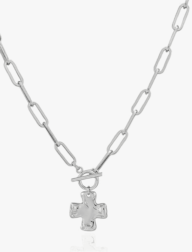 Chunky cross necklace