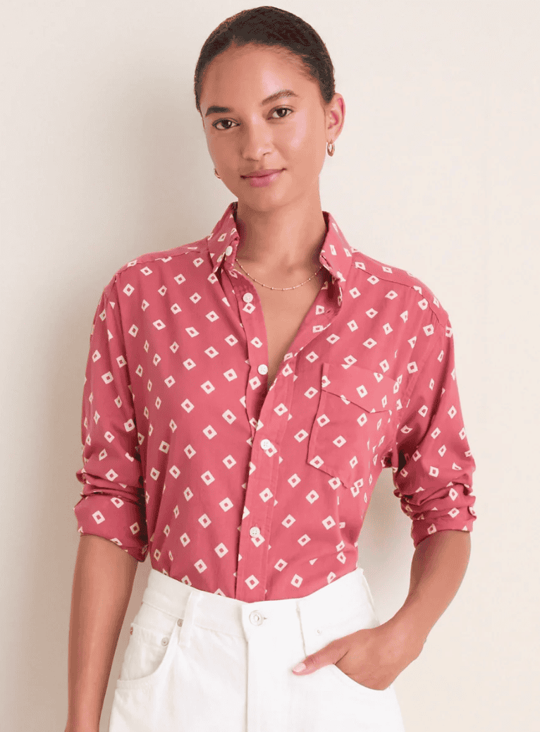 Antique Rouge Diamonds Organic Ryan Shirt