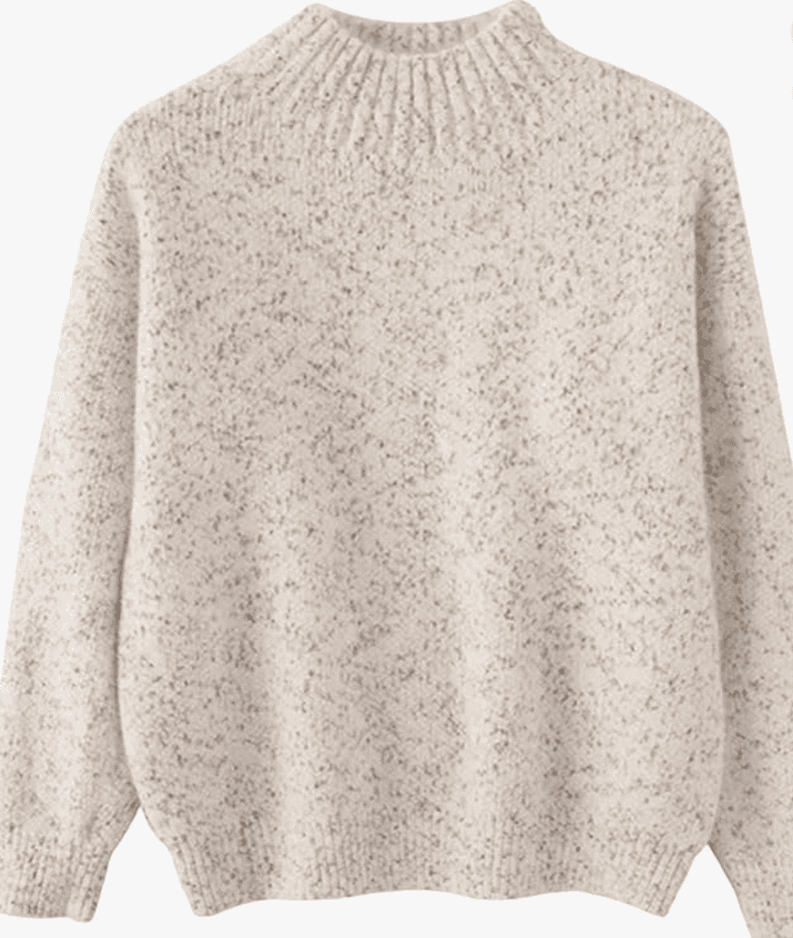 Loose Thickened Half High Collar Sweater