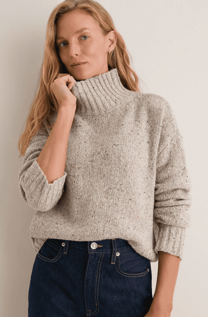 Tuckernuck Speckled Oat Hannah Turtleneck Sweater
