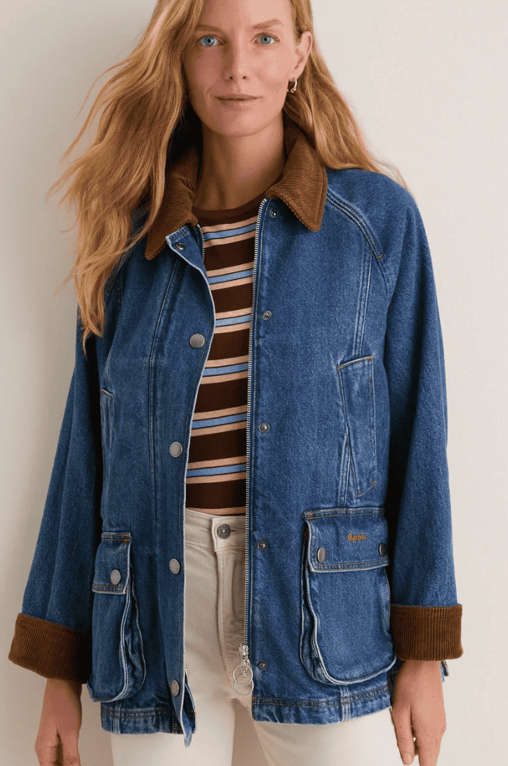 Tuckernuck Mid Blue Denim Modern Beadnell Casual Jacket