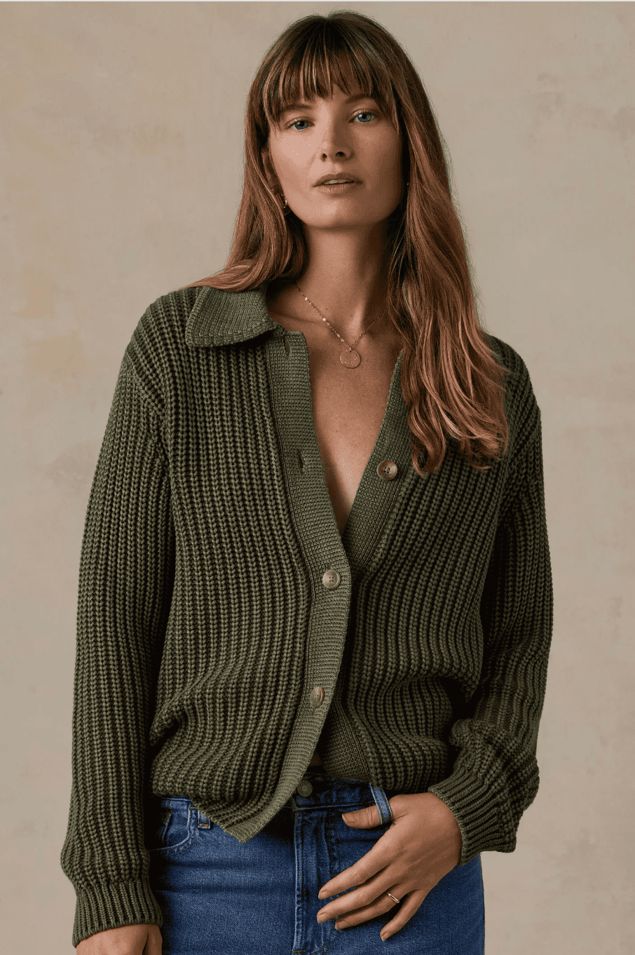 Faherty Sunwashed Cotton Lodge Cardigan