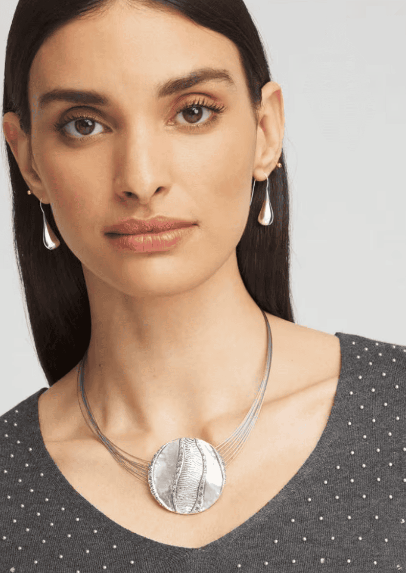Chico's Zebra Pendant Necklace