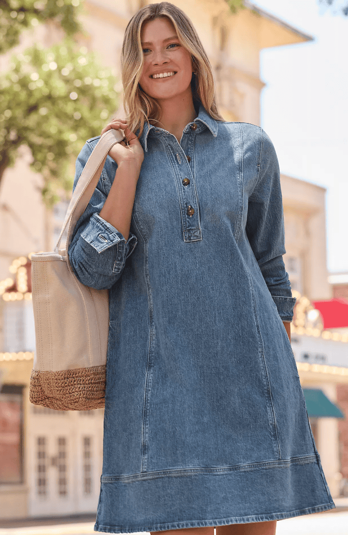 Lands' End Denim Dress