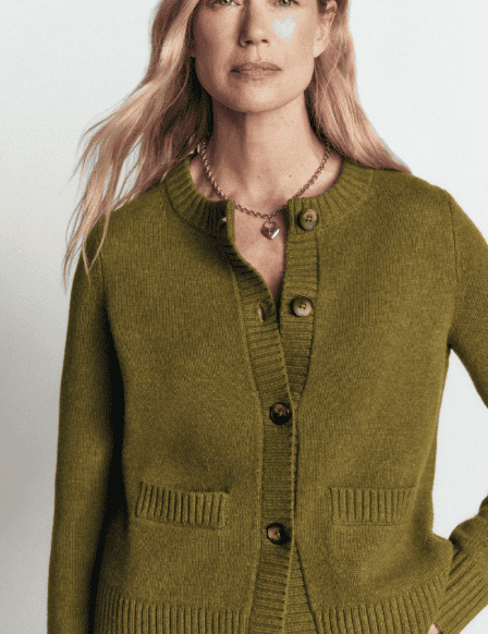 olive cardigan from boden
