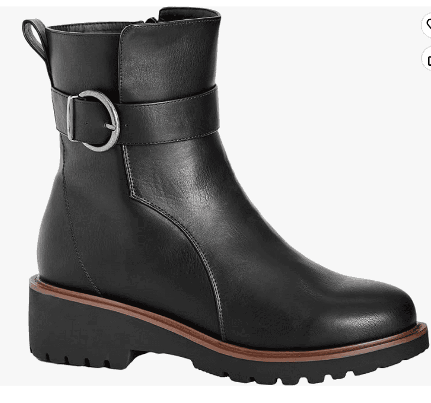 Avenue Womens WIDE FIT Lia Ankle Boot Black