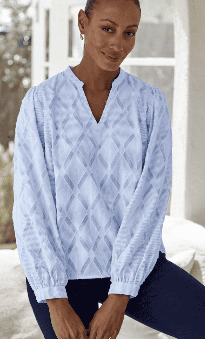 Clipped Jacquard Cotton Shirt