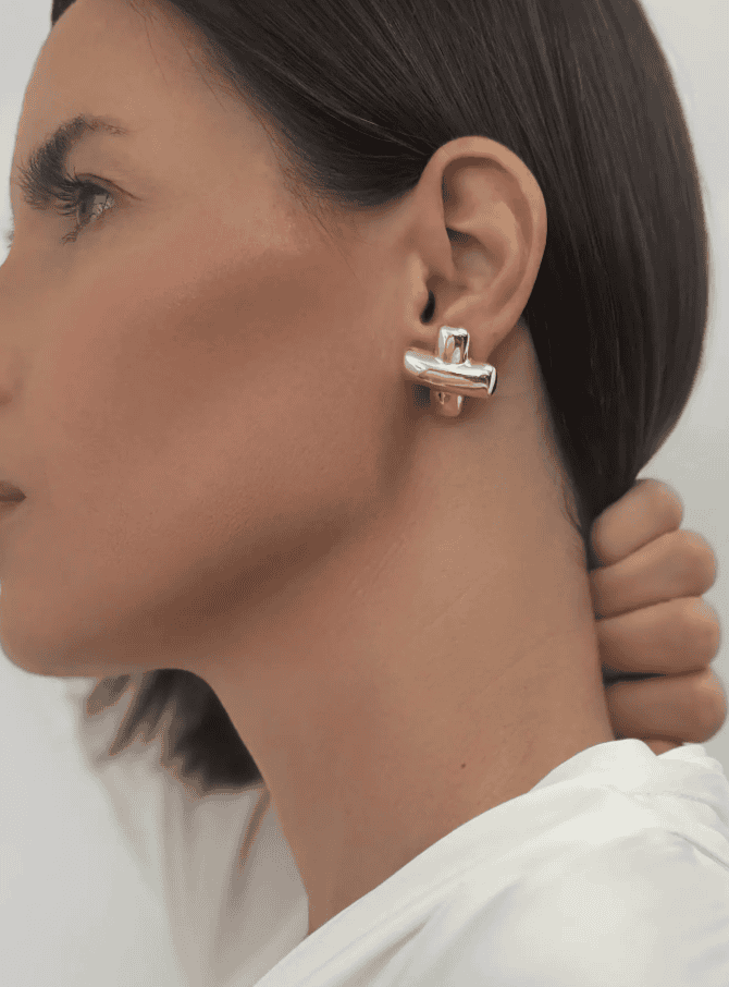 X Statement Earrings