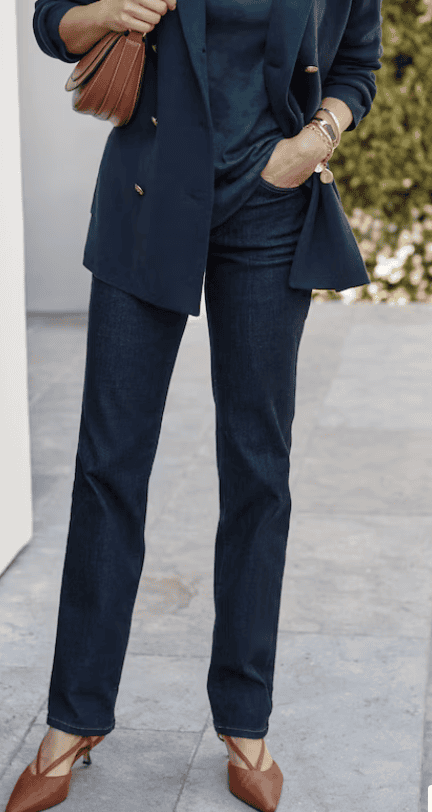 jjill authentic fit straight leg jeans