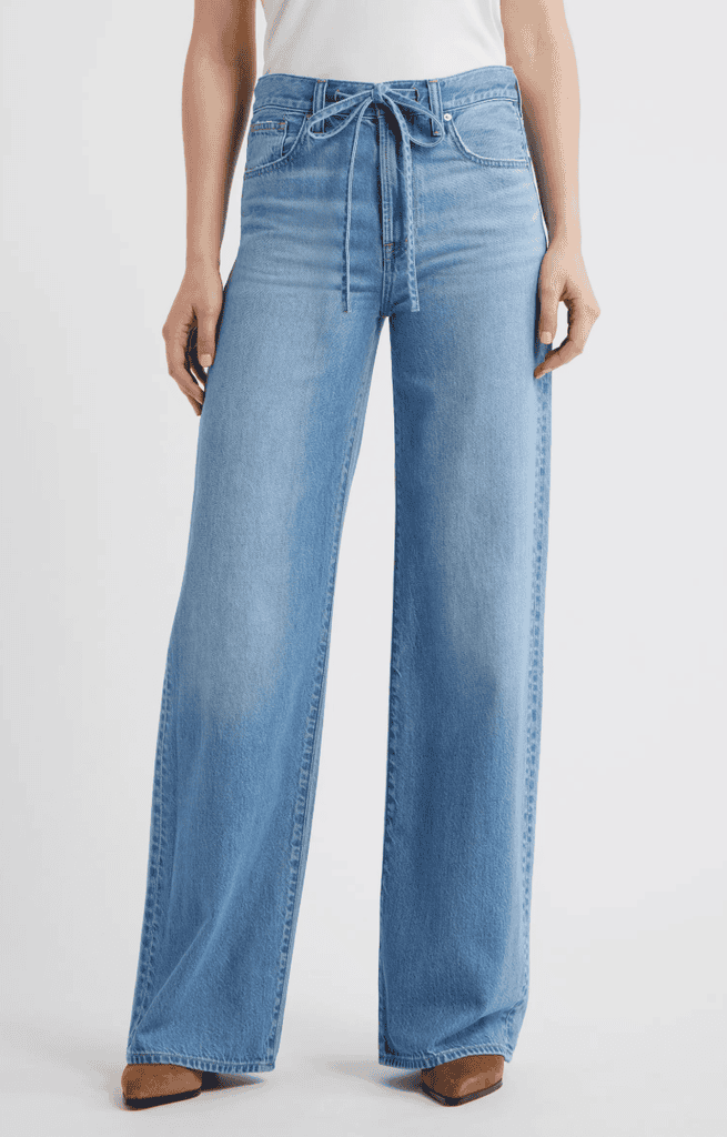 madewell the ultimage wide leg jean in airy denim