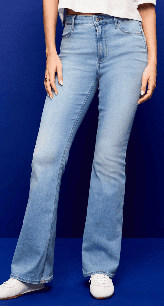 old navy high waisted wow flare jeans