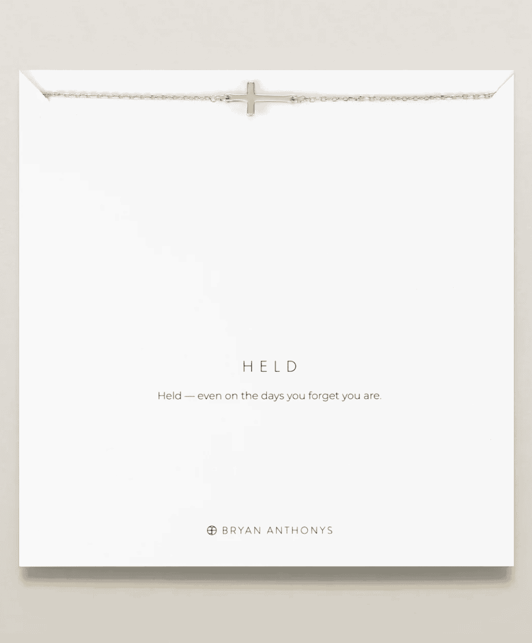 Held Cross Necklace
