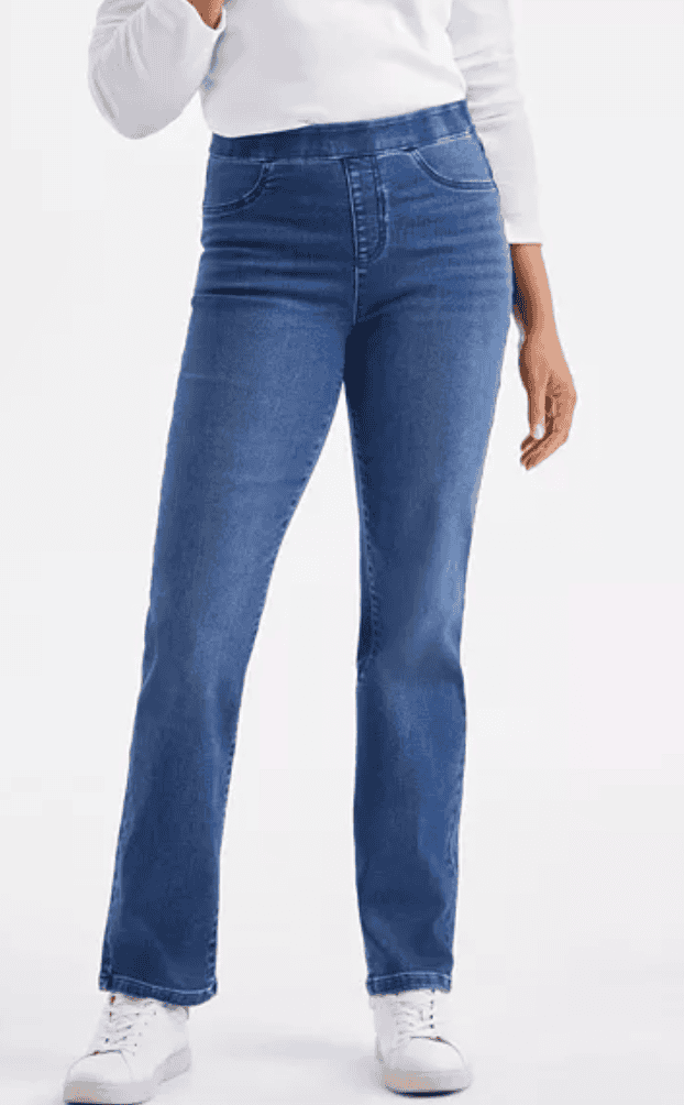 Macy's Women's Straight Leg Pull-On Jeans
