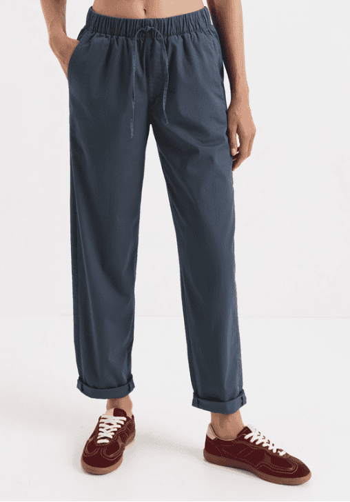 Pact Steel Blue Peached Twill Pull-On Pant