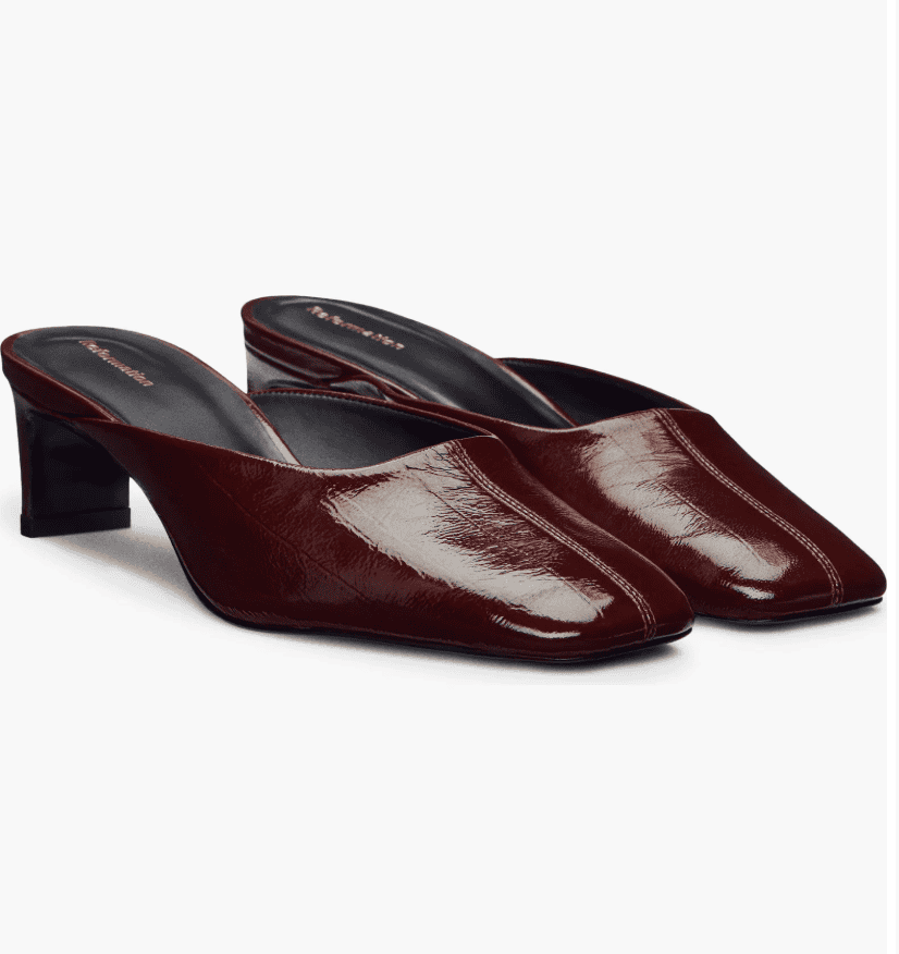 Reformation Inez Leather Heeled Mule $298