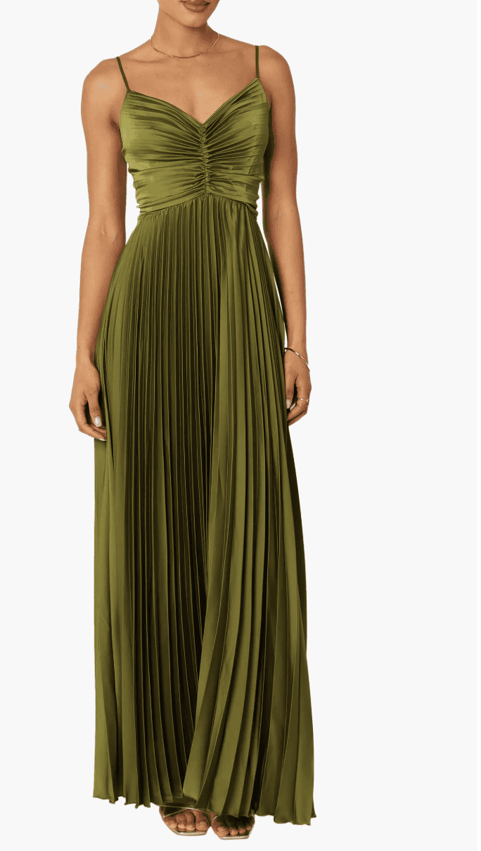 Petal and Pup Naira Pleated Maxi Dress $89