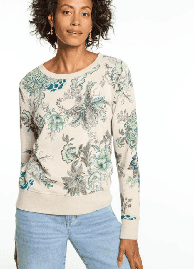 Crewneck Sweatshirt - Allover Floral