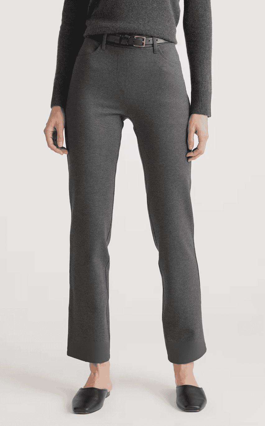 Quince Ultra-Stretch Ponte Straight Leg 4-Pocket Pant