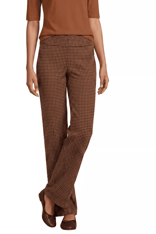 Lands' End Starfish Mid Rise Straight Leg Pant
