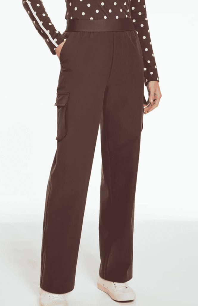Talbots Woven Wide Leg Cargo Pants