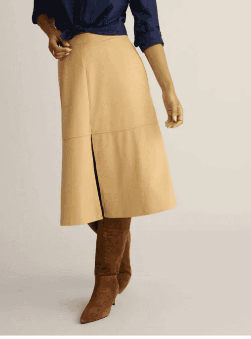 UNTUCKit Faux Suede Amalia Skirt