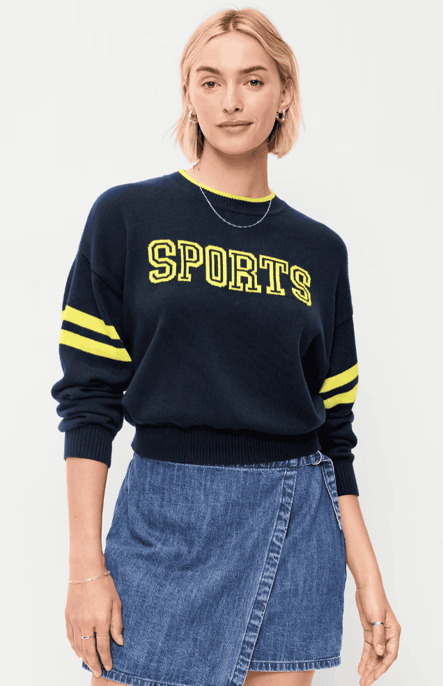 Old Navy SoSoft Crew-Neck Cropped Sweater