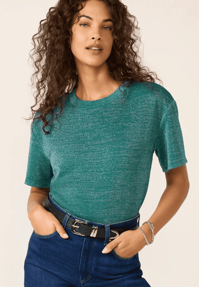Evereve Eddie Lurex Tee