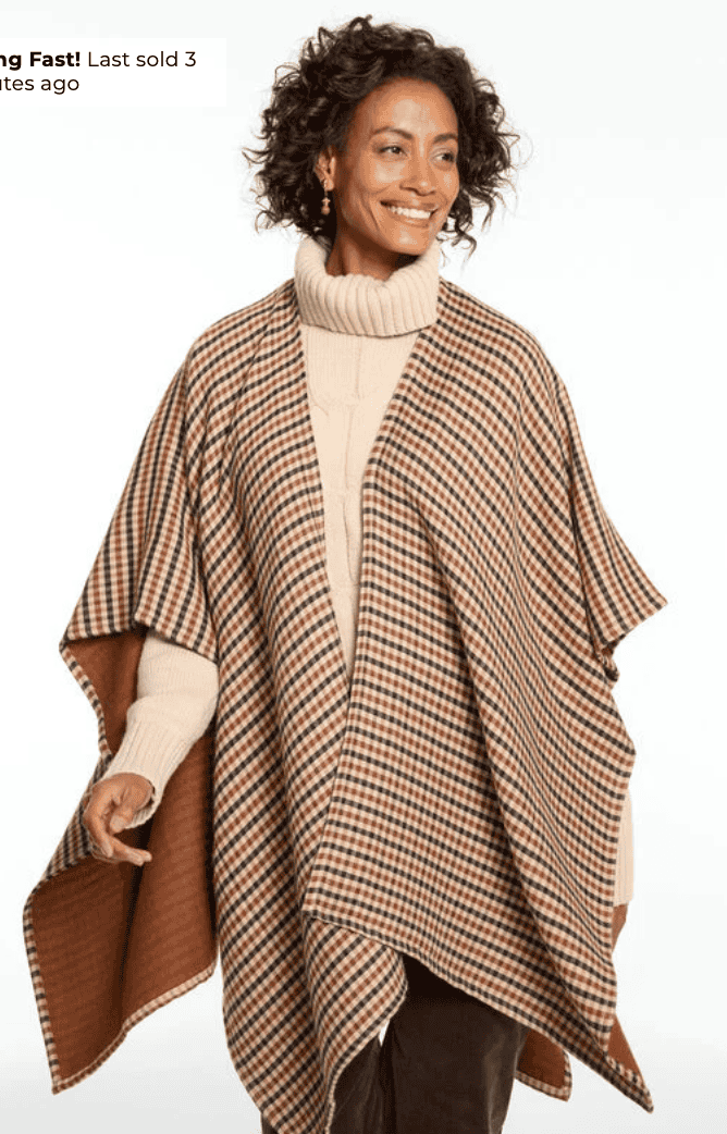 Chelsea Plaid Ruana
