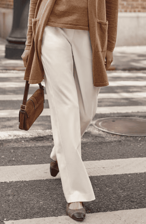 Wearever Polished-Knit Wide-Leg Trousers