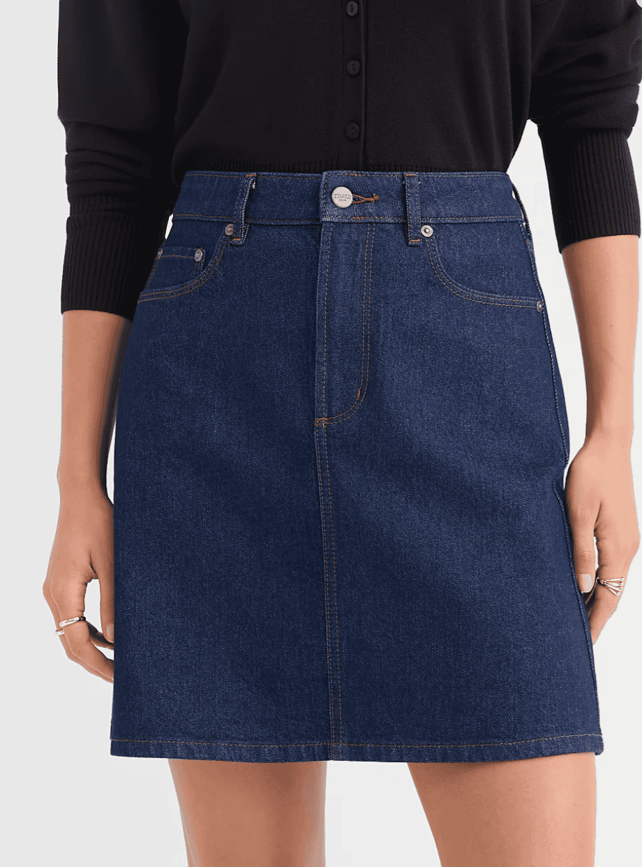 Nordstrom Rib A-Line Miniskirt