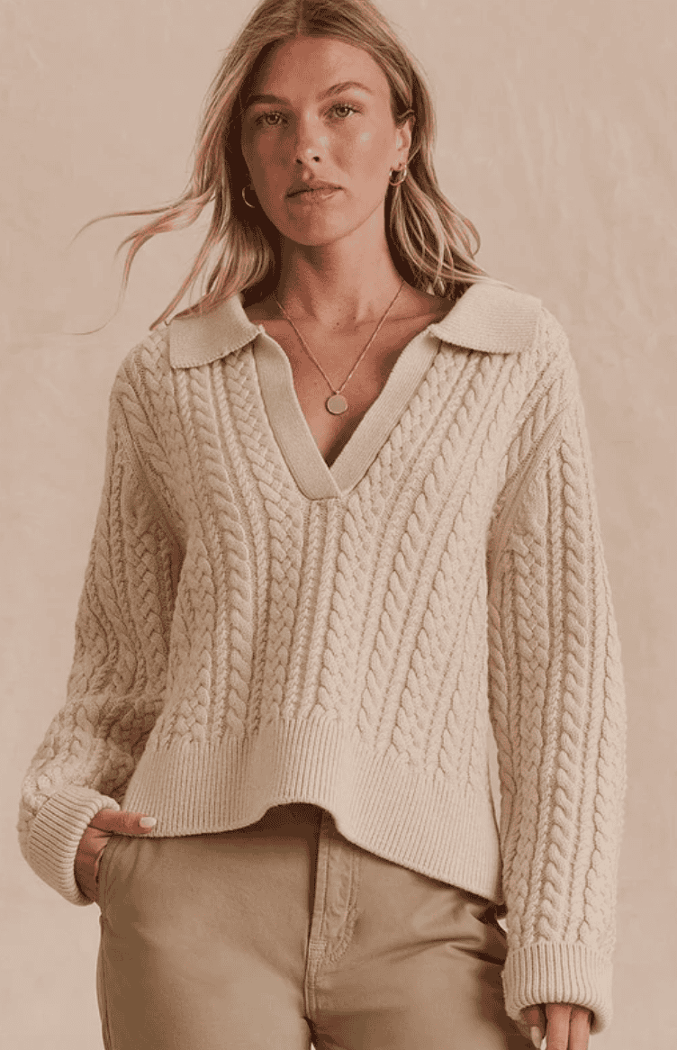 Jenson Polo Cable Sweater